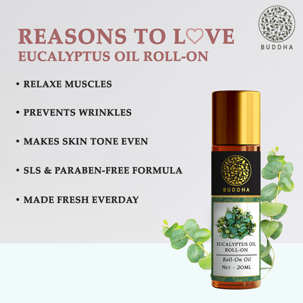 Eucalyptus Therapeutic Roll-On | Pain & Sore Muscle Relief | Chemical Free | 20 ML