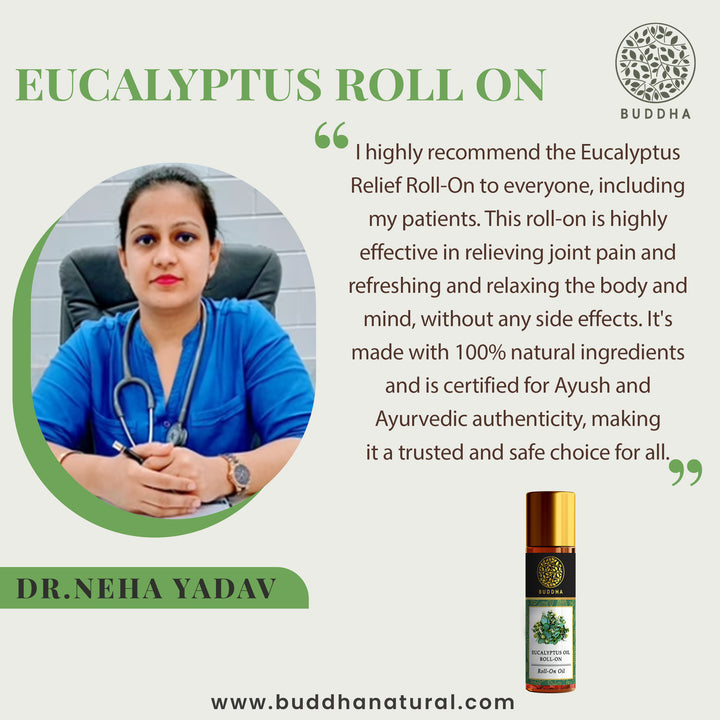 Eucalyptus Therapeutic Roll-On | Pain & Sore Muscle Relief | Chemical Free | 20 ML