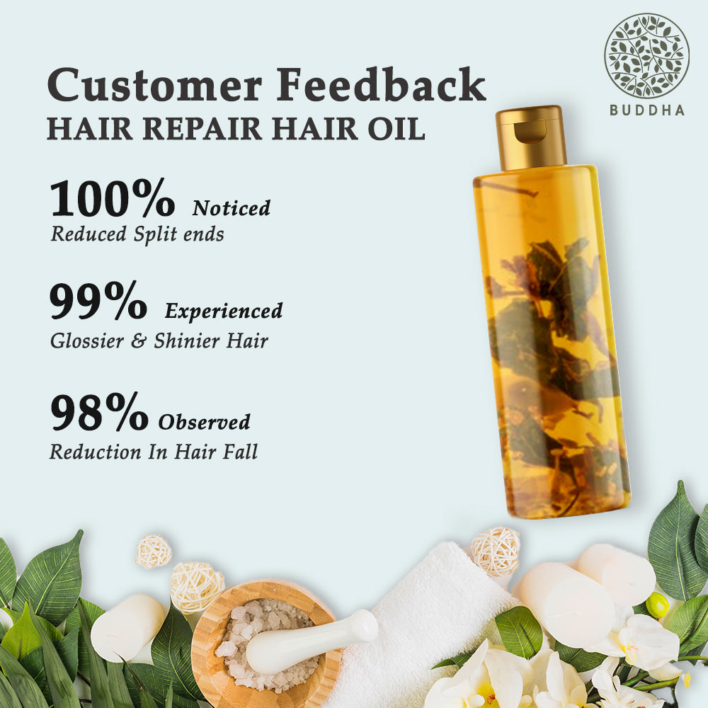 Hair Repair Oil | Dry, Damaged And Split Ends | For Chemically Treated Hair | Ayurvedic And Pure | 150 ML