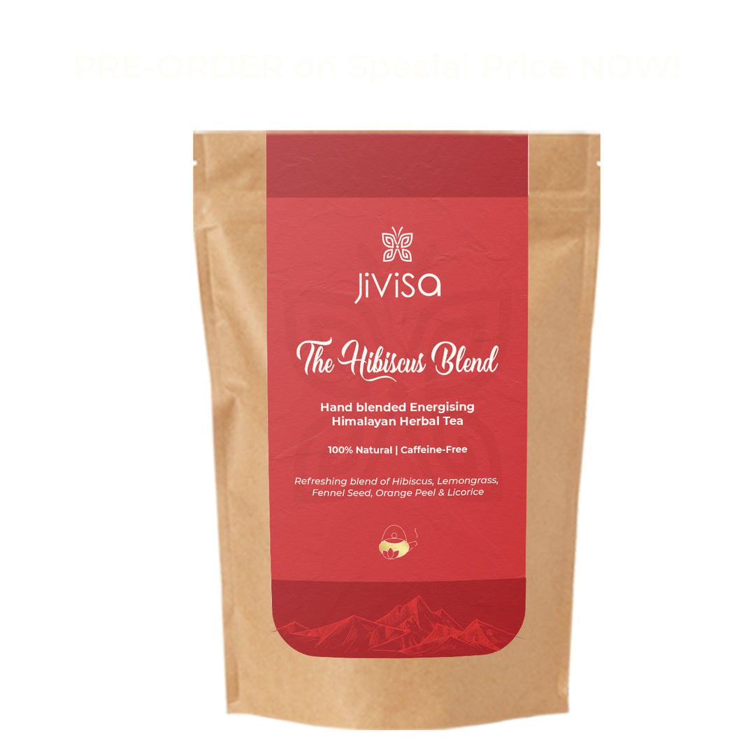 Herbal Tea (Tisane) | The Hibiscus Blend | Healthful | Skin Nourishing | Pouch of 50 GM