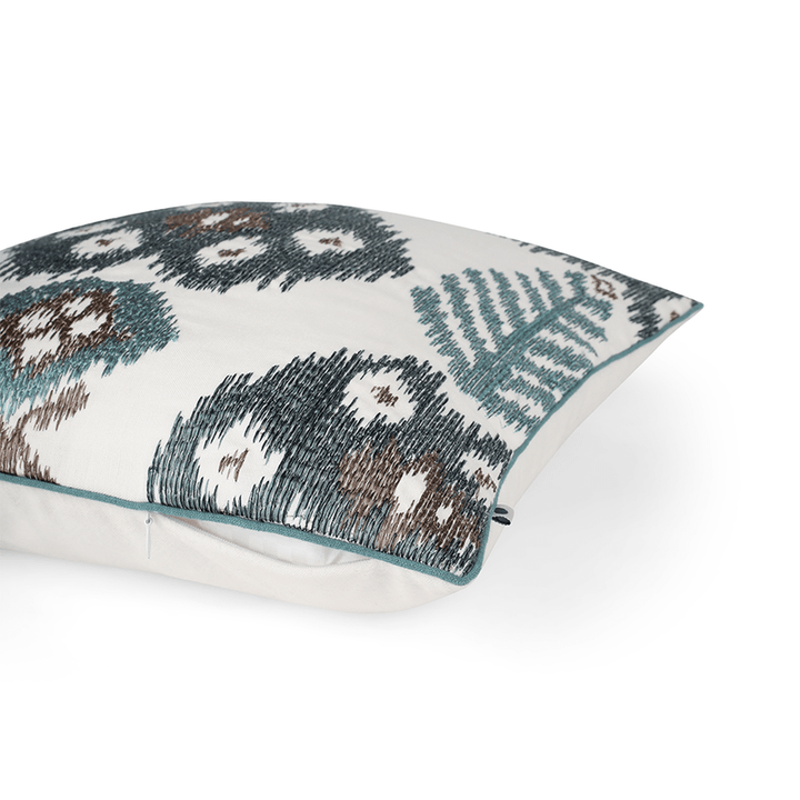 Aesthetically Appealing Ikat Galore Cushion Cover | Cotton | 16 x 16 Inches