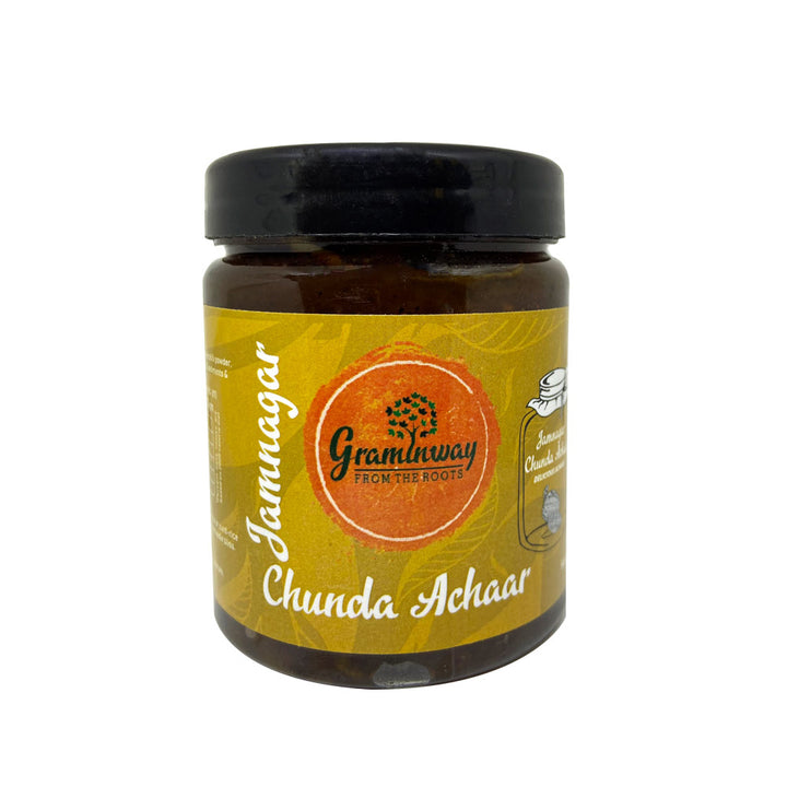 Jamnagar Chunda Pickle | Sweet & Sour Gujrati Pickle | Bottle of 300 GM