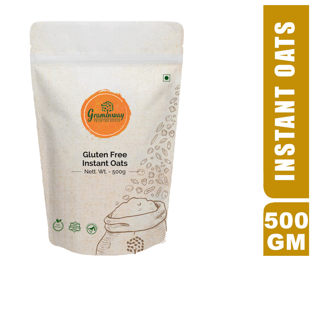 Instant Oats | Nutritious Fibre Rich And Gluten Free Breakfast Cereal | 500 GM