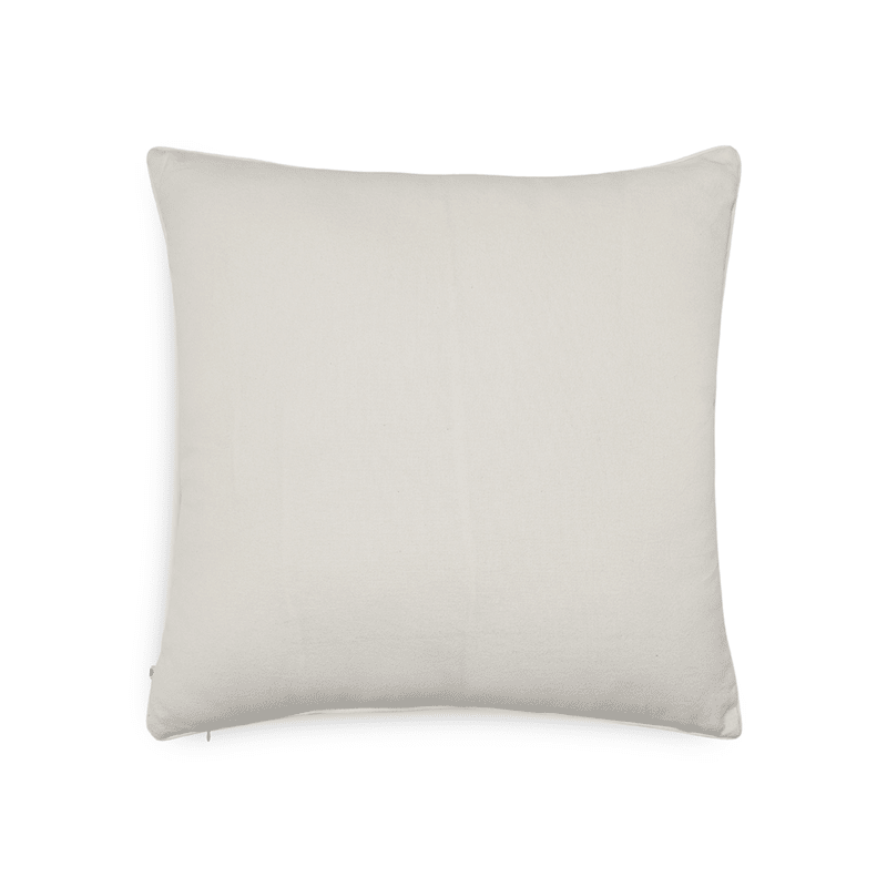 Tropical Leafy Affair Cushion Cover | Linen Blend | Ivory | 20" x 20"