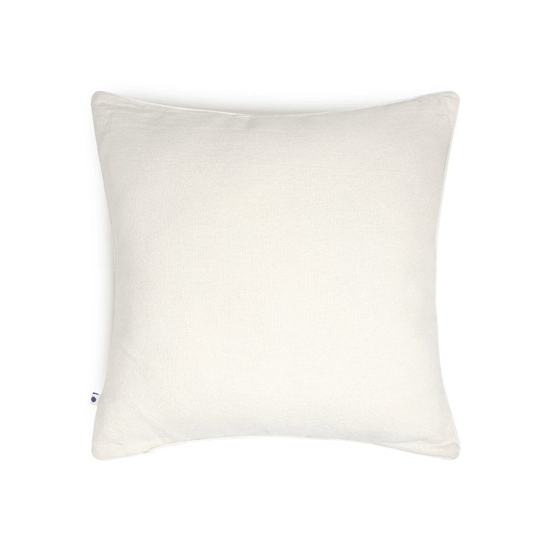 Tropical Leafy Affair Cushion Cover | Linen Blend | Ivory | 20" x 20"