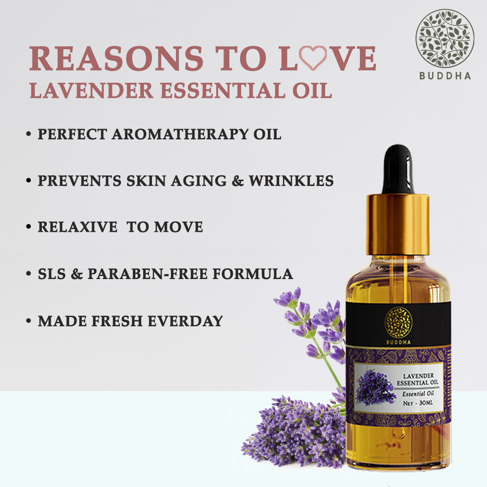 Lavender Pure Essential Oil | Healthy Hair, Skin, And Good Sleep | Ayurvedic | 30 ML