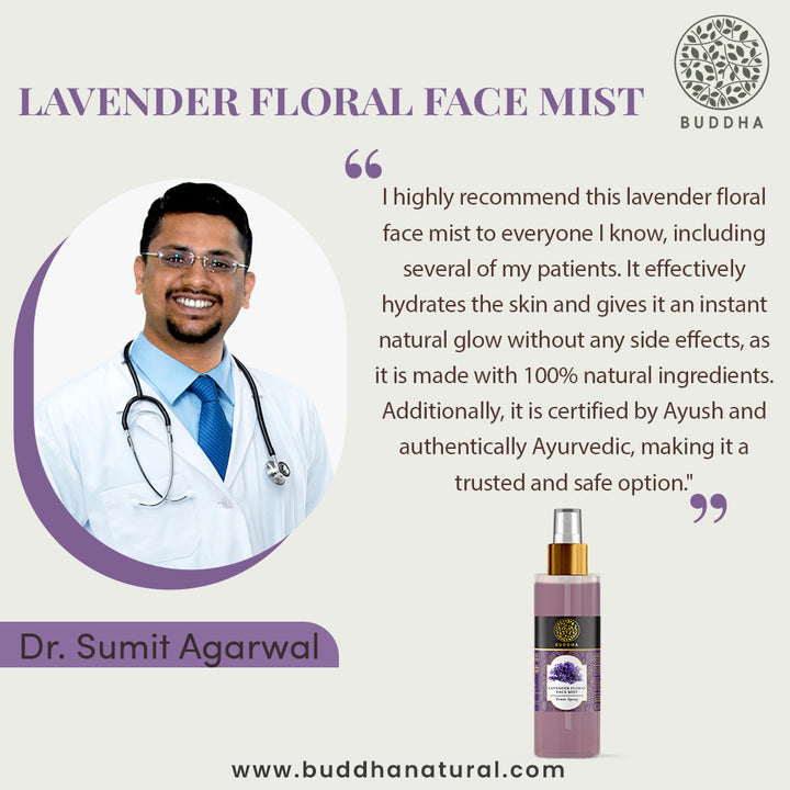 Lavender Facial Mist Toner | Instant Glow and Hydration | Men & Women | Ayurvedic | Chemical Free | 150 ML