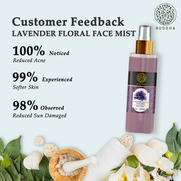 Lavender Facial Mist Toner | Instant Glow and Hydration | Men & Women | Ayurvedic | Chemical Free | 150 ML