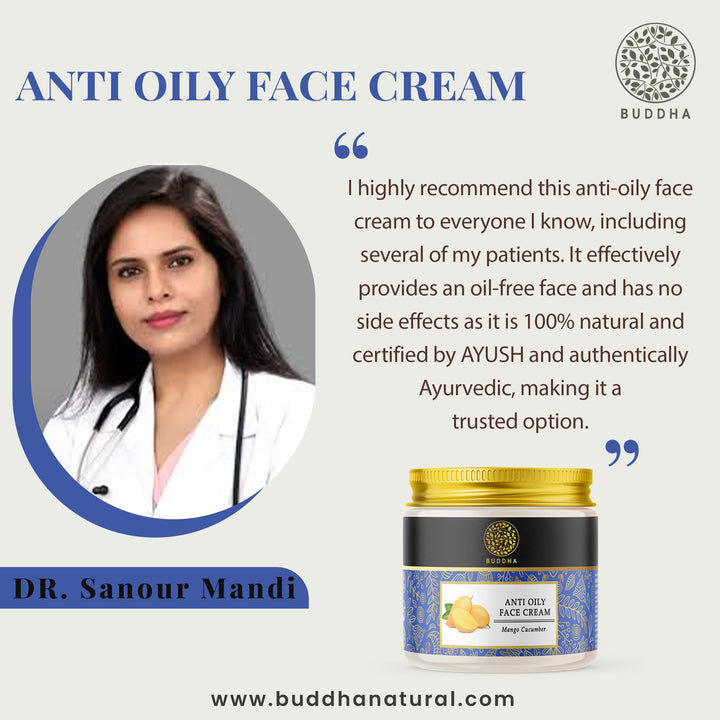 Anti Oily Face Cream | Clear and Radiant Oil Free Skin | Ayurvedic | 75 GM