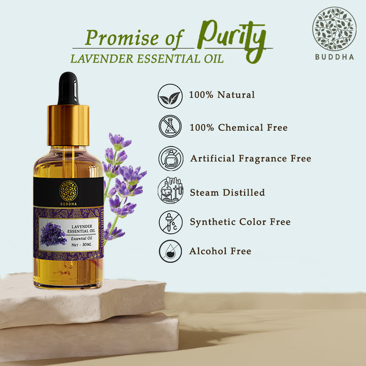 Lavender Pure Essential Oil | Healthy Hair, Skin, And Good Sleep | Ayurvedic | 30 ML