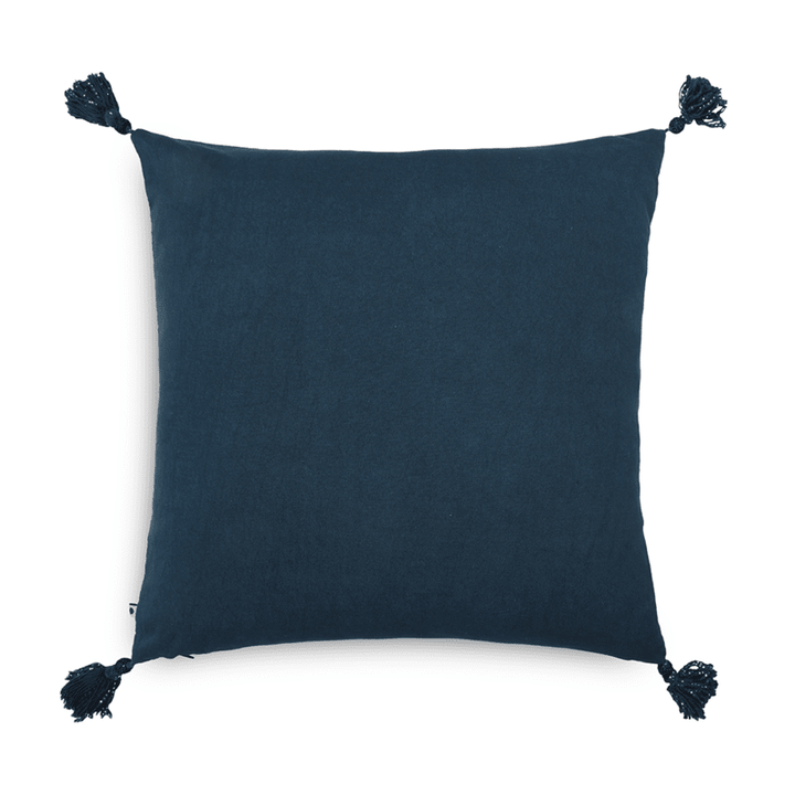 Blue Hues Ripples Cushion Cover | Solid Colour | Cotton | 20" x 20"