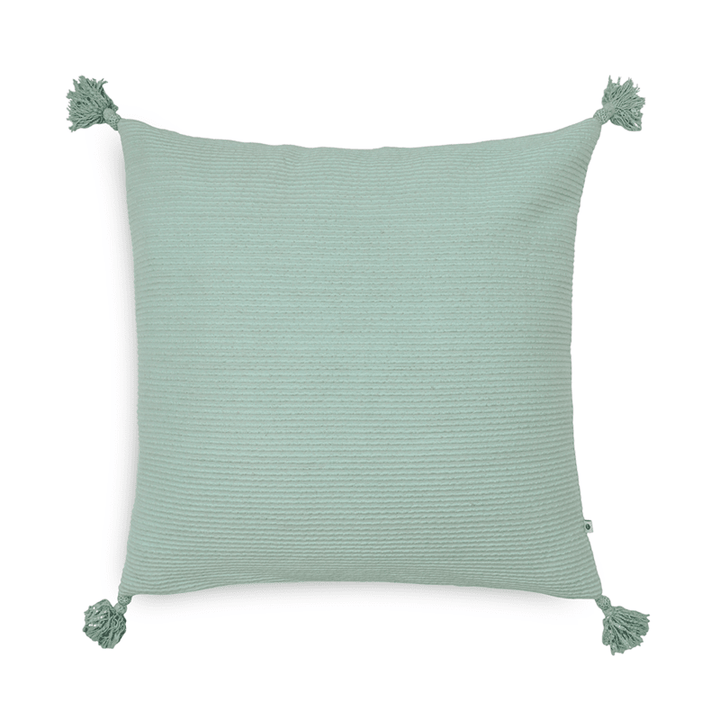 Blue Hues Ripples Cushion Cover | Solid Colour | Cotton | 20" x 20"