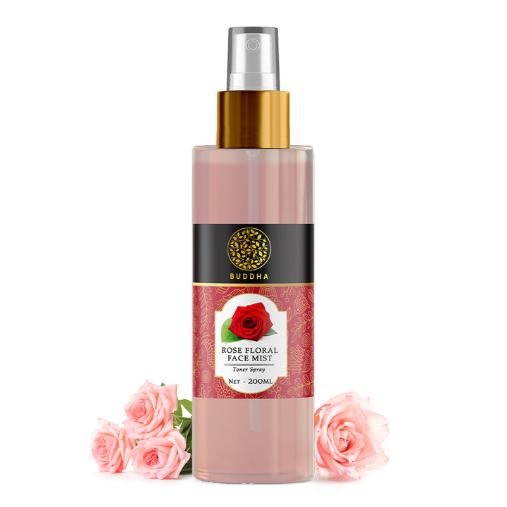 Rose Facial Mist Toner | Hydrating | Lighten Dark Spots | Chemical Free | For Men & Women | 150 ML