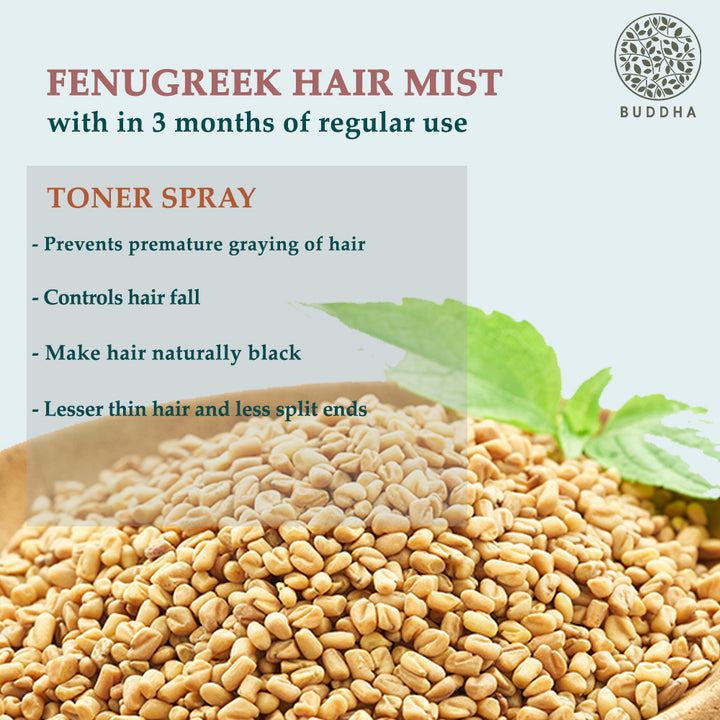 Fenugreek Hair Vitalizer Spray Mist | Hair Thinning & Premature Greying | 100 GM