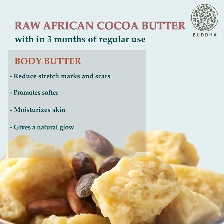 Body Cocoa Butter | Unrefined | Hydrate, Moisturise, Protect Skin | Ayurvedic | 100 GM