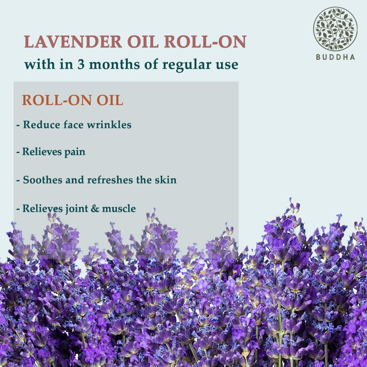 Lavender Therapeutic Roll-On | For Stress Relief, Headaches, & Insomnia Deodorant | Men & Women | 20 ML