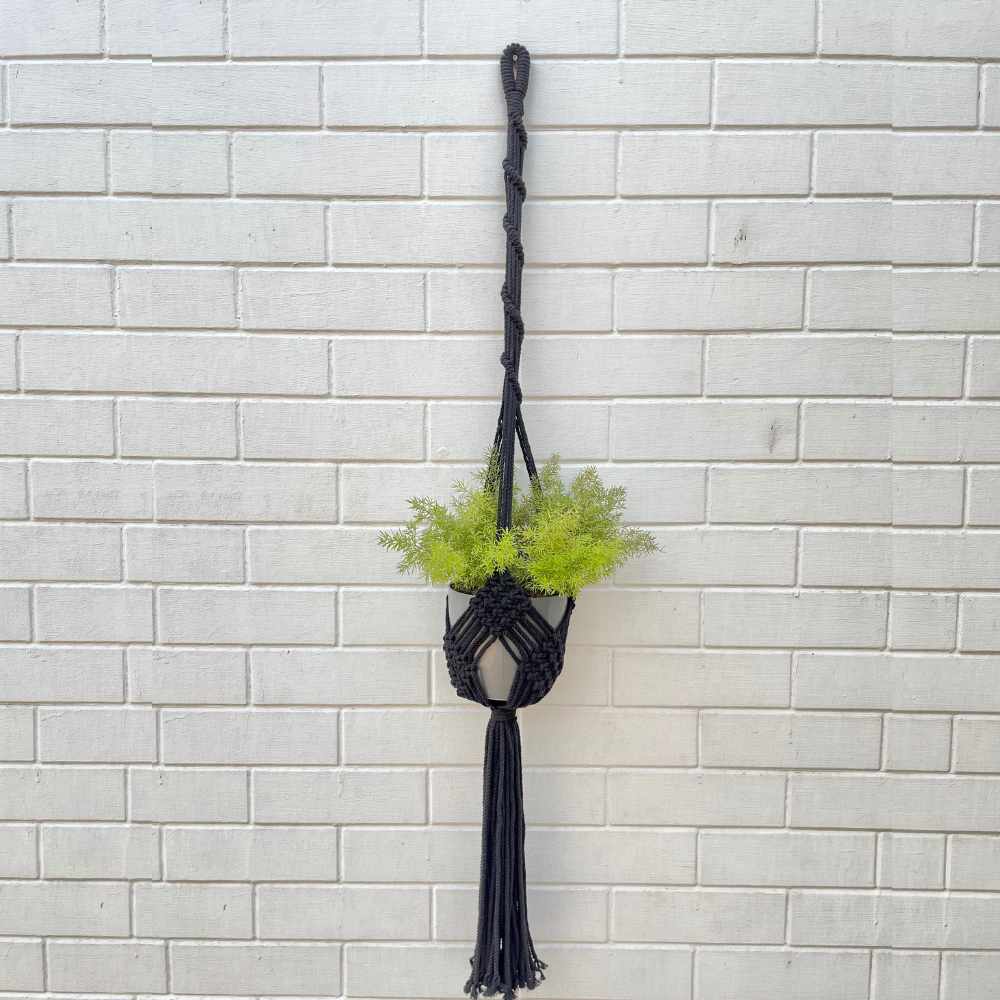 Bohemian Style Hand-Crafted Hanging Planter | Macrame | Hand-Made | Assorted Colours | 36 inch