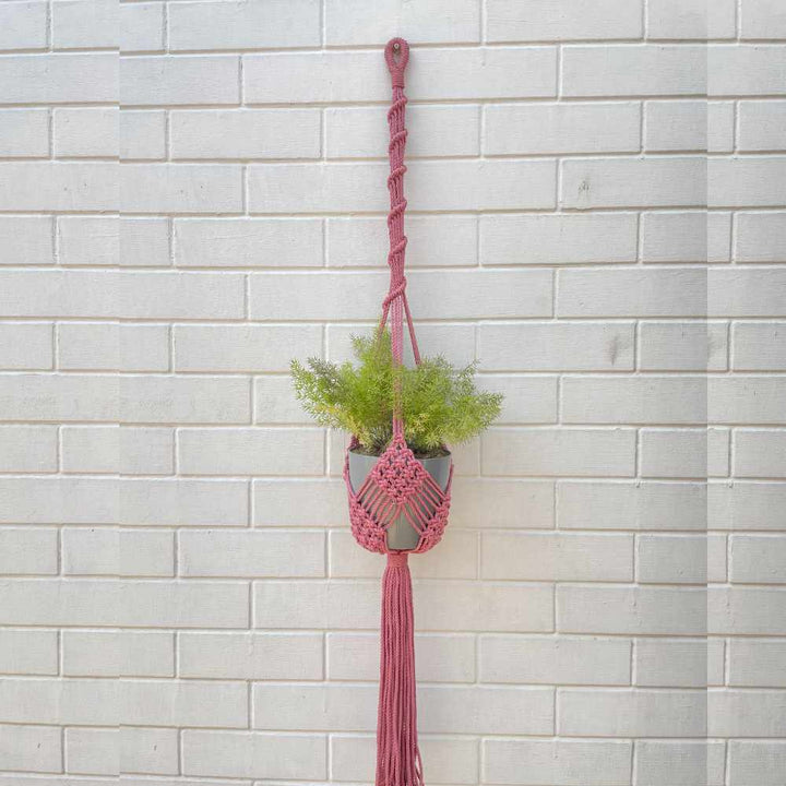 Bohemian Style Hand-Crafted Hanging Planter | Macrame | Hand-Made | Assorted Colours | 36 inch