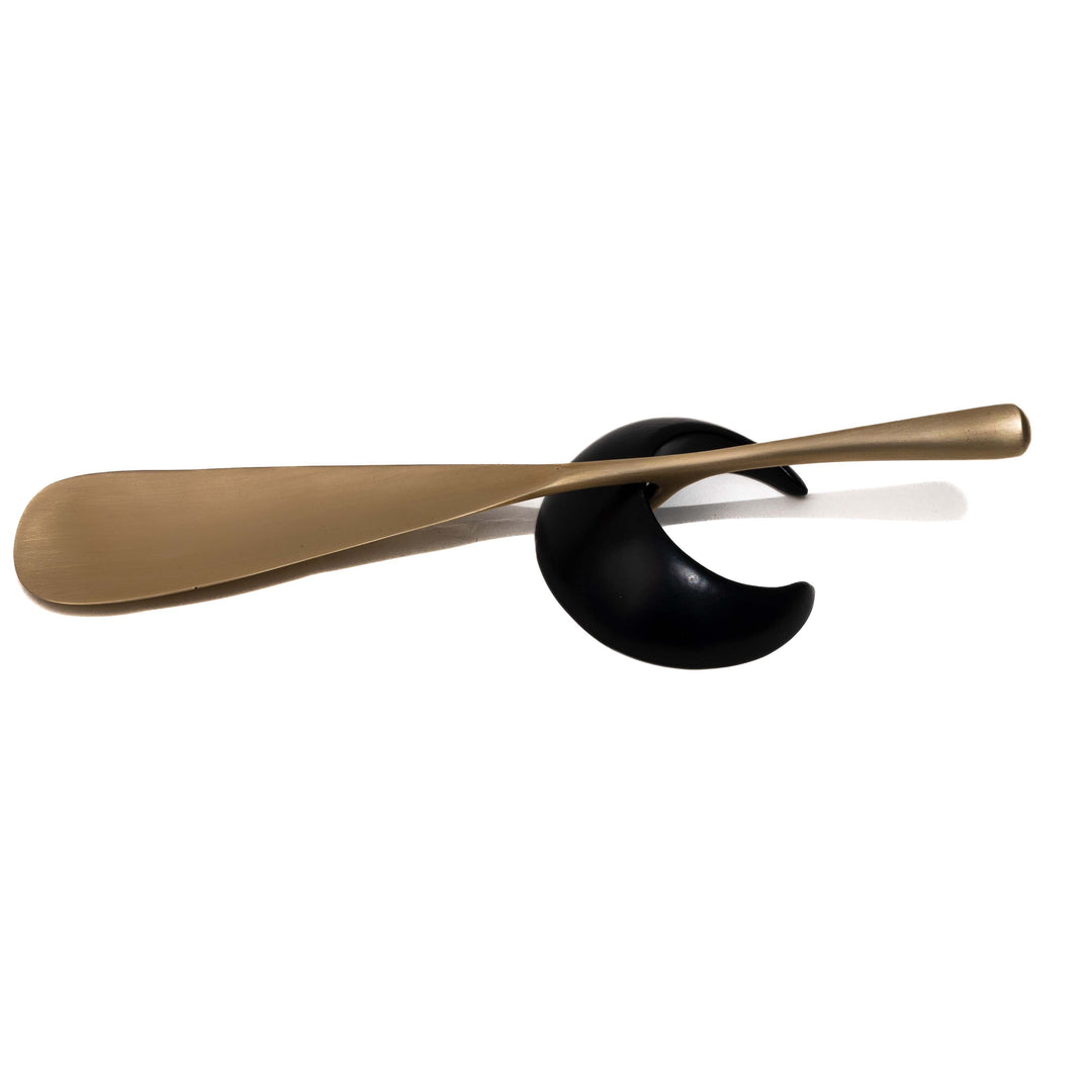 Mojari Shoehorn | Bras  Metal Shoe Accessory | Hand-Crafted | Golden