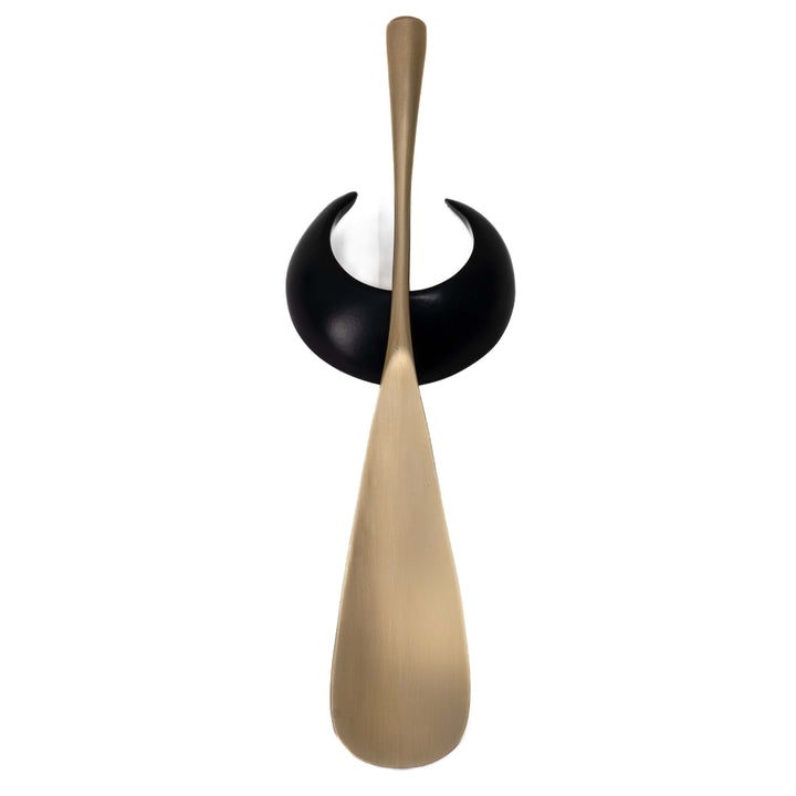 Mojari Shoehorn | Bras  Metal Shoe Accessory | Hand-Crafted | Golden