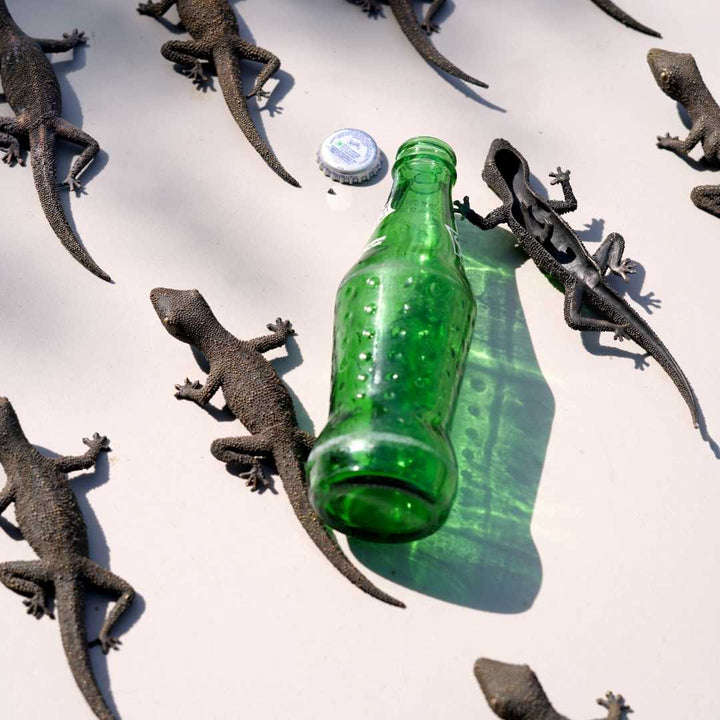 Gecko Bottle Opener | Exotic Animal Sculpted | Brass  | Hand-Crafted