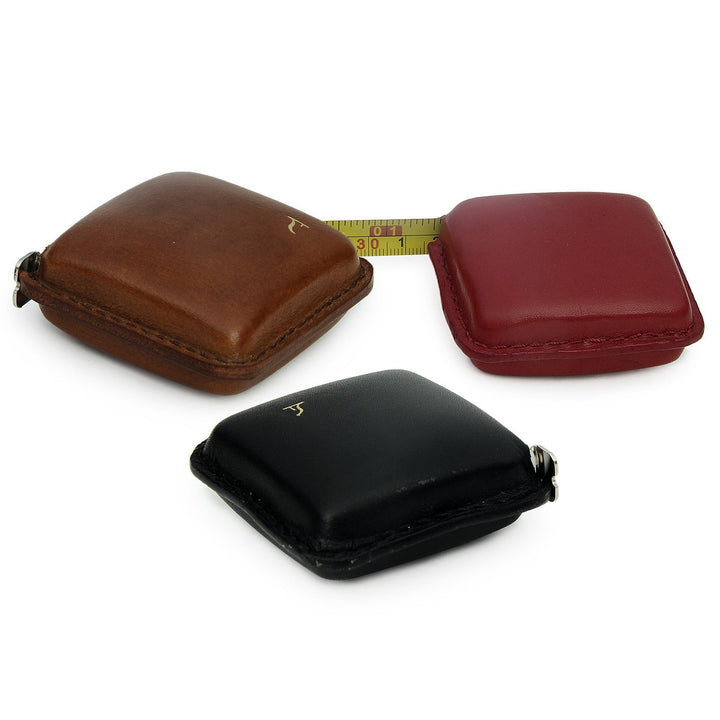 Leather Finish Retractable Measuring Tape | Saddle Leather | Hand-Crafted