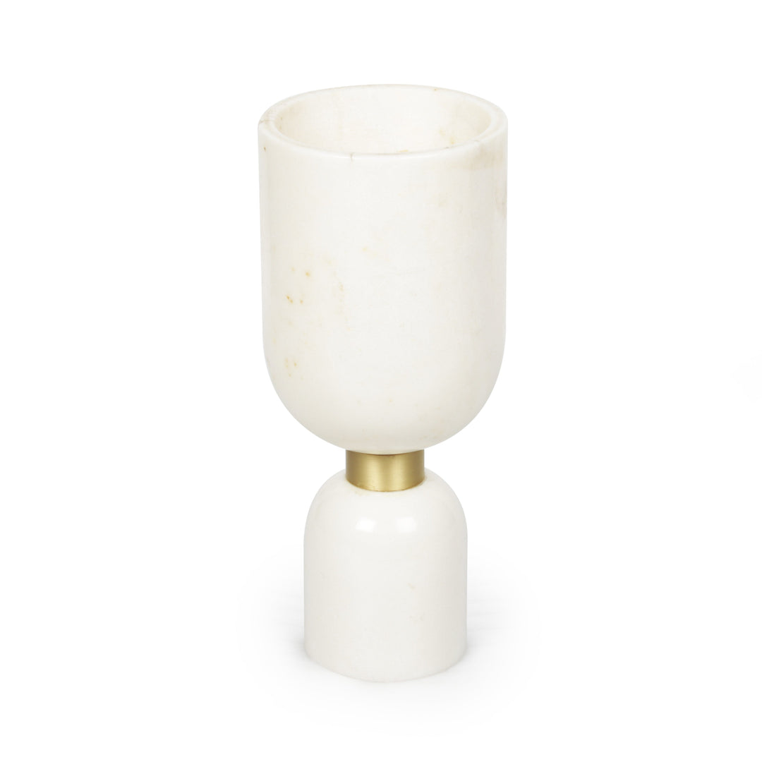 Marble Vase, Minimalistic Design, Brass and Marble, Elegant Vase, Premium Vase, Home Decor