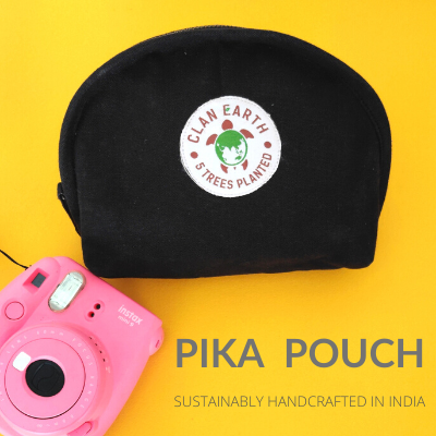 Pika Pouch | Super Organiser | Sturdy Vegan & Plastic Free | Quirky Design