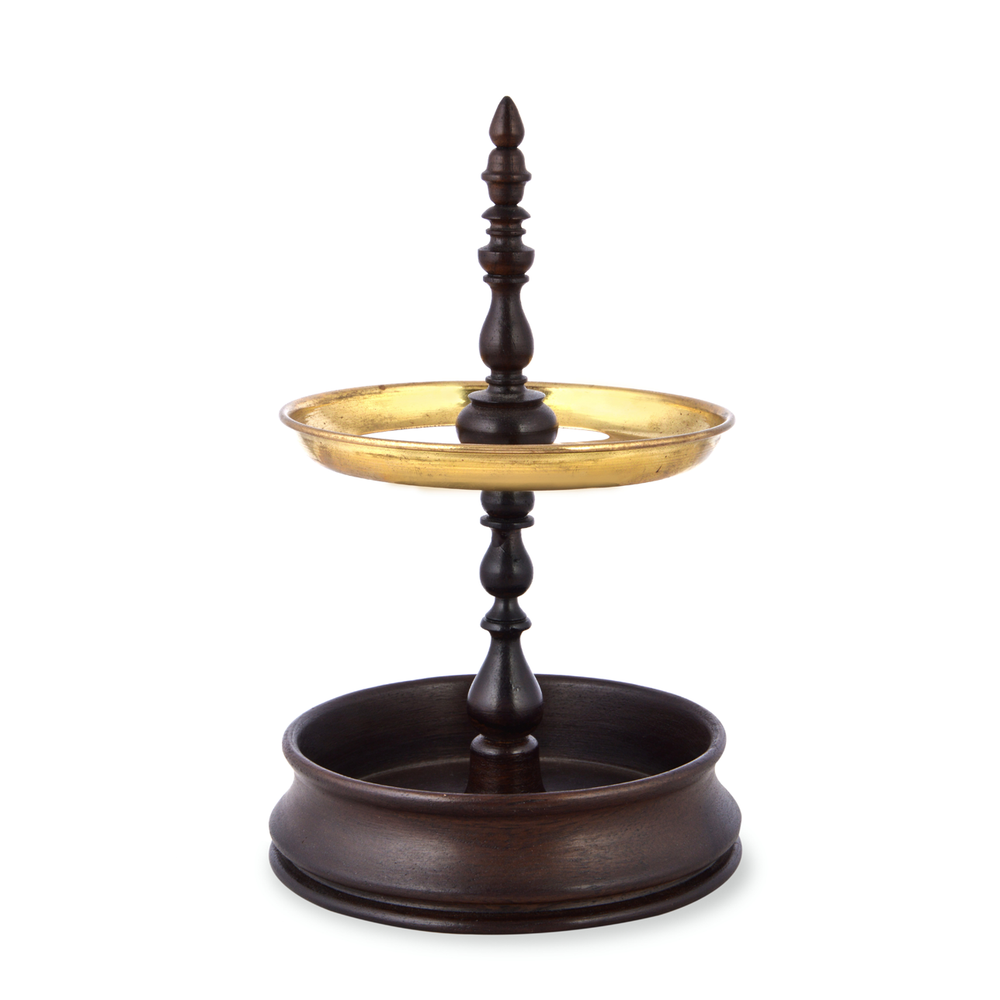 Mughal Style Sultan Pen Stand | Indian Rosewood & Brass | Hand-Crafted