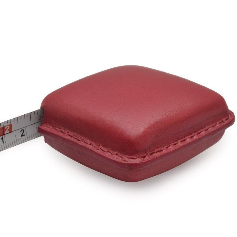 Leather Finish Retractable Measuring Tape | Saddle Leather | Hand-Crafted